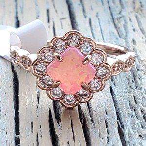 COPY - Wanderlust Bright Pink Fire Opal - Unicorn…